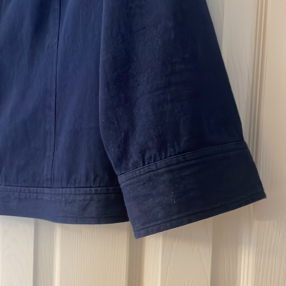 Talbot vintage large petite denim cropped chambray jacket - Picture 4 of 7